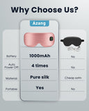 Masque Azang yeux autonomie jusqu'à 60 minutes en rose.