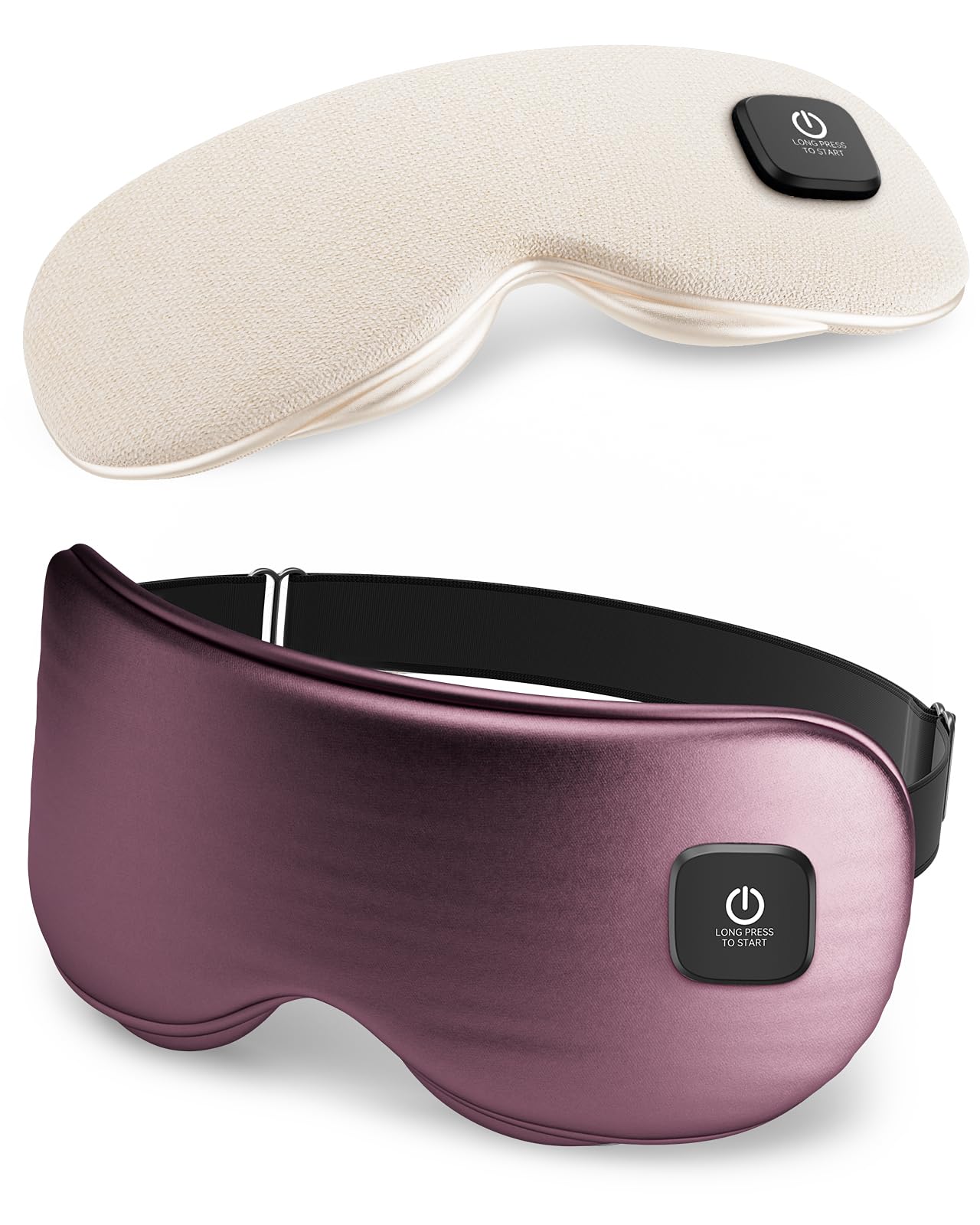 Azang masque yeux chauffant sans-fil, confort et détente en déplacement.