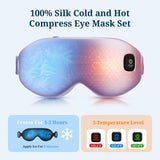 Azang masque yeux soie réglable par Velcro pour un port sûr.