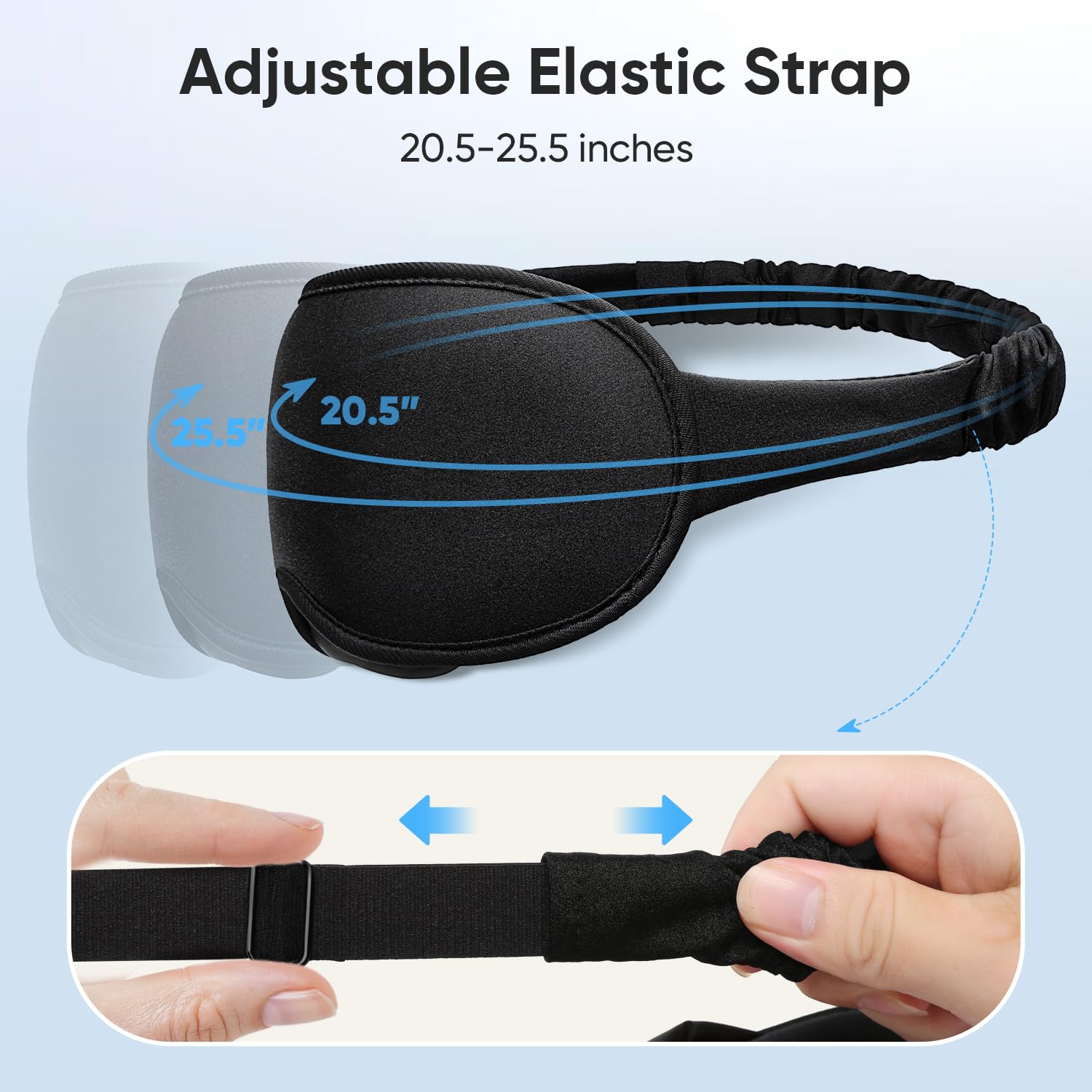 Masque Azang idéal pour voyage et sieste au bureau.