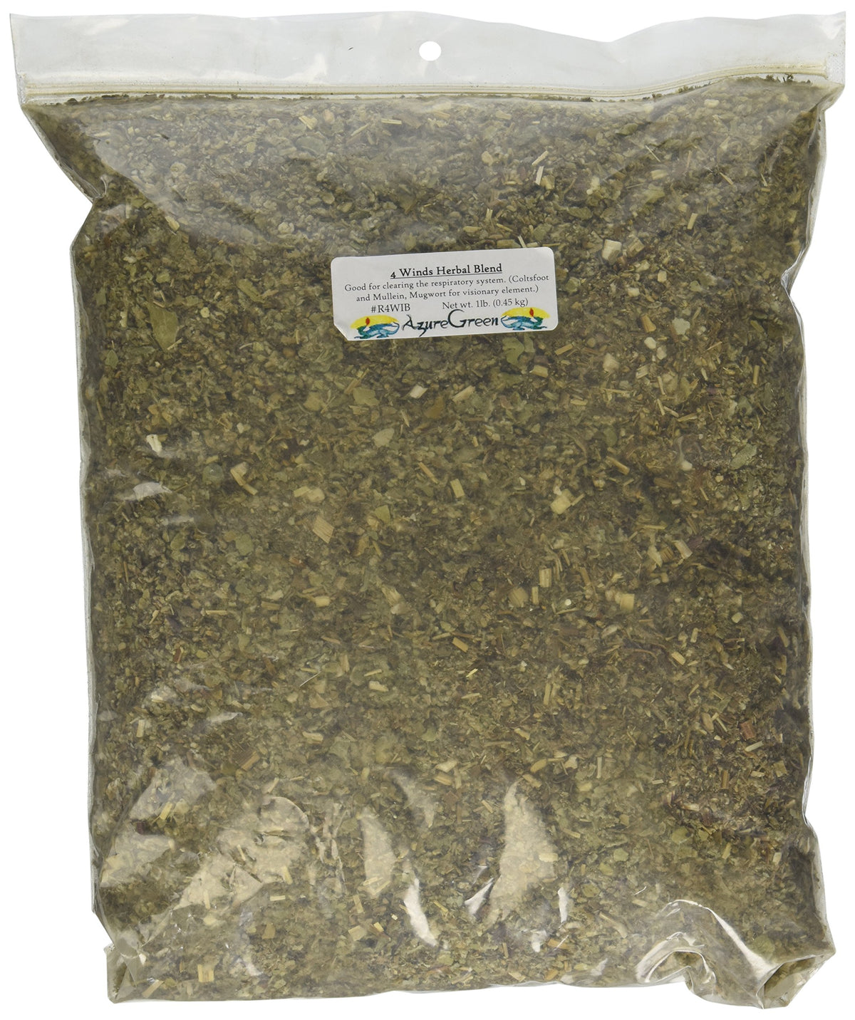AzureGreen Mélange Quatre Vents dans un sachet zippé, idéal pour rituels et relaxation.