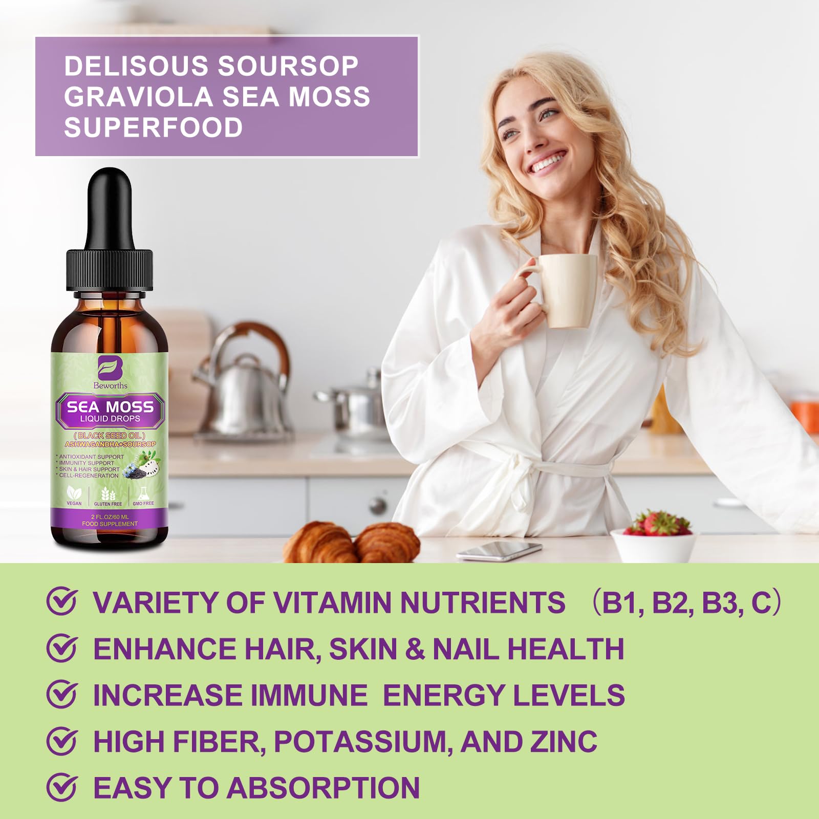 Extraits de soursop – couleur vivace et bien-être potentiel