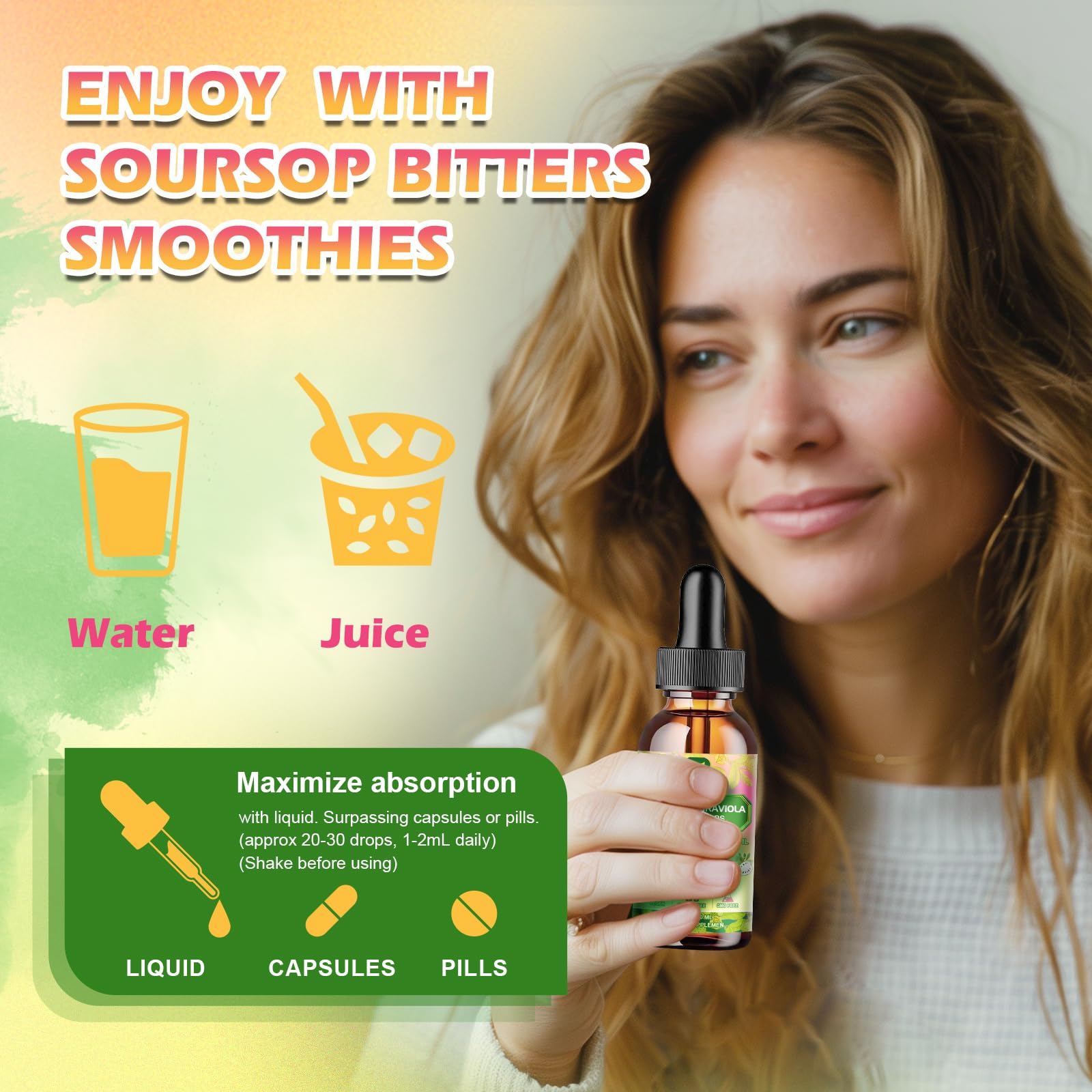 B BEWORTHS Corossol Liquide – extrait fruits de corossol pour un mélange naturel