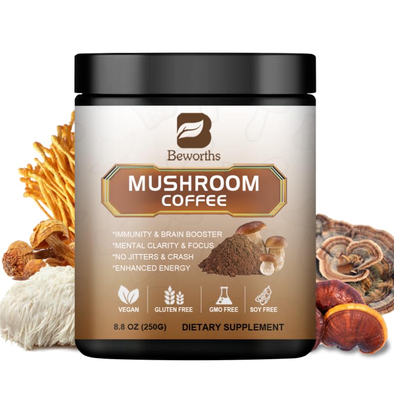 Café champignons B BEWORTHS emballage 250 g prêt à démarrer votre journée