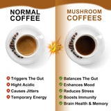 Mélange champignons café par B BEWORTHS, saveur cacao et énergie durable