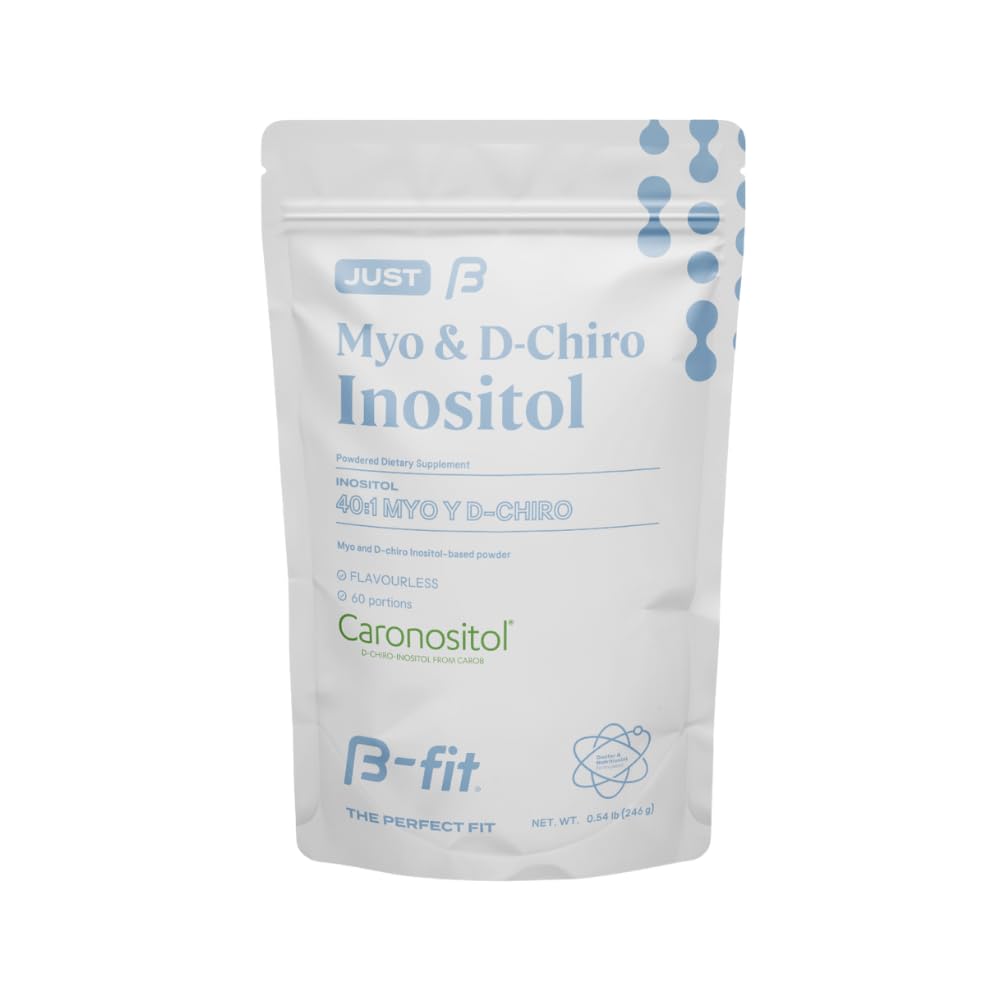 B-FIT Inositol bouteille et étiquette, présentation prête à intégrer votre rituel quotidien.