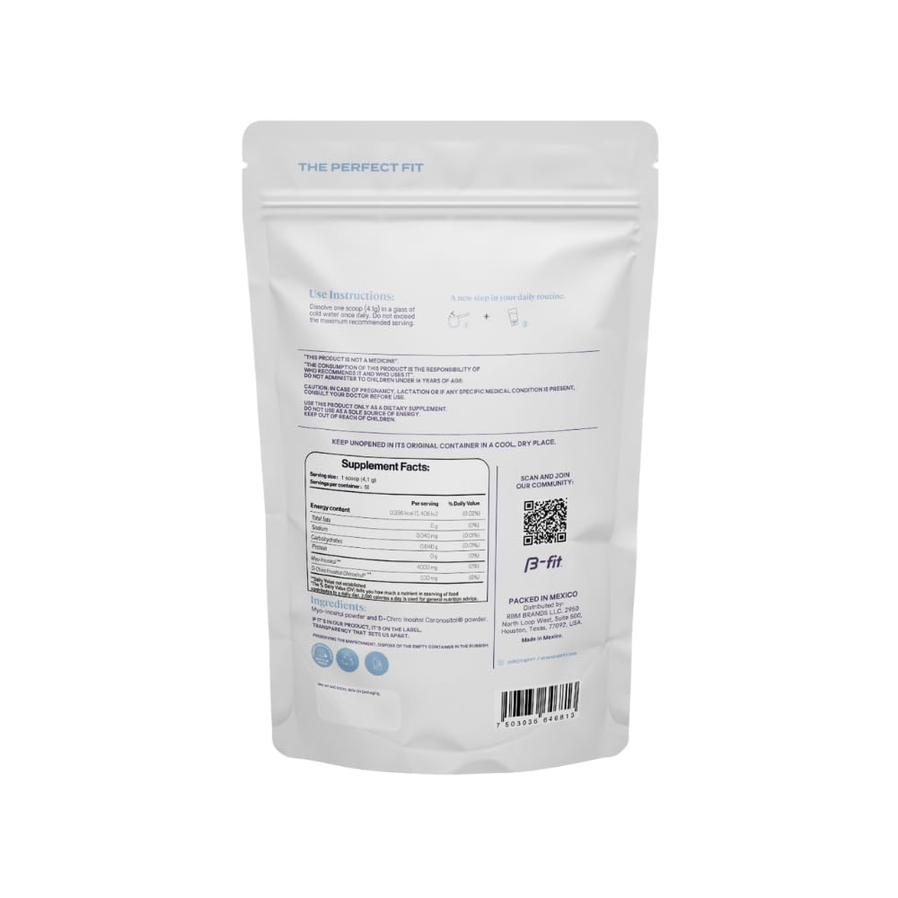 Cuillère doseuse B-FIT Inositol, dosage simple pour votre routine journalière.