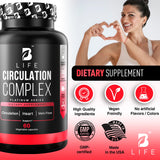 B Life Company – L-arginine et résveratrol pour favoriser l’oxyde nitrique et la circulation.