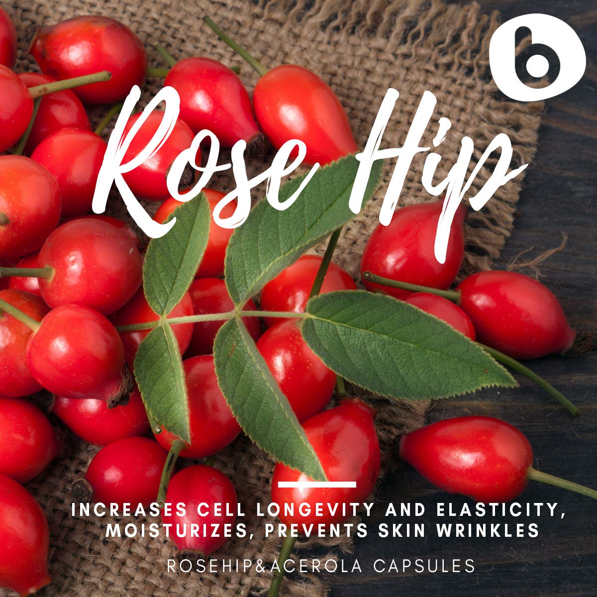 B Natural RoseHips & Acerola – gros plan sur encapsulation et bioflavonoïdes