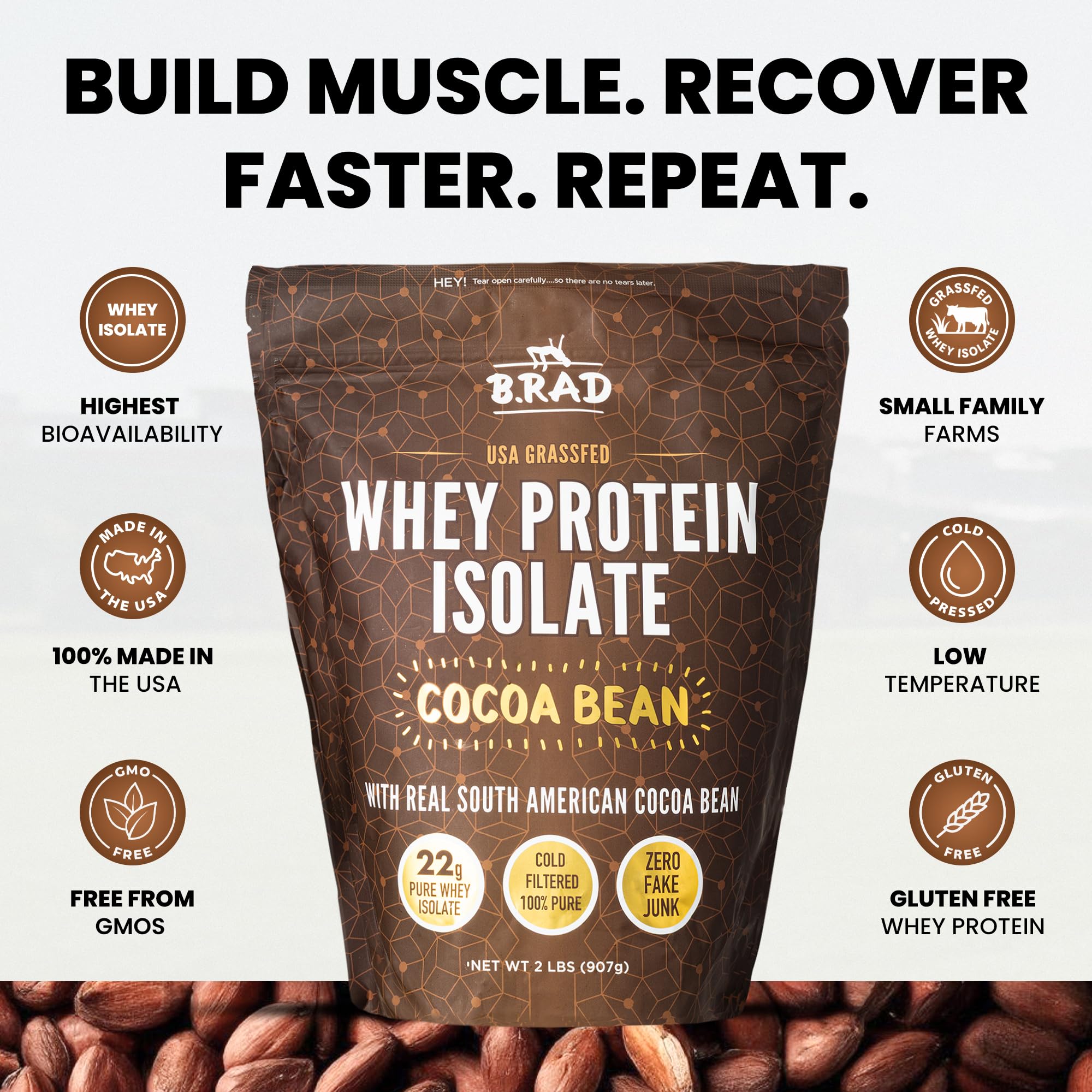 Protéine non dénaturée B.rad Whey facilite la digestion
