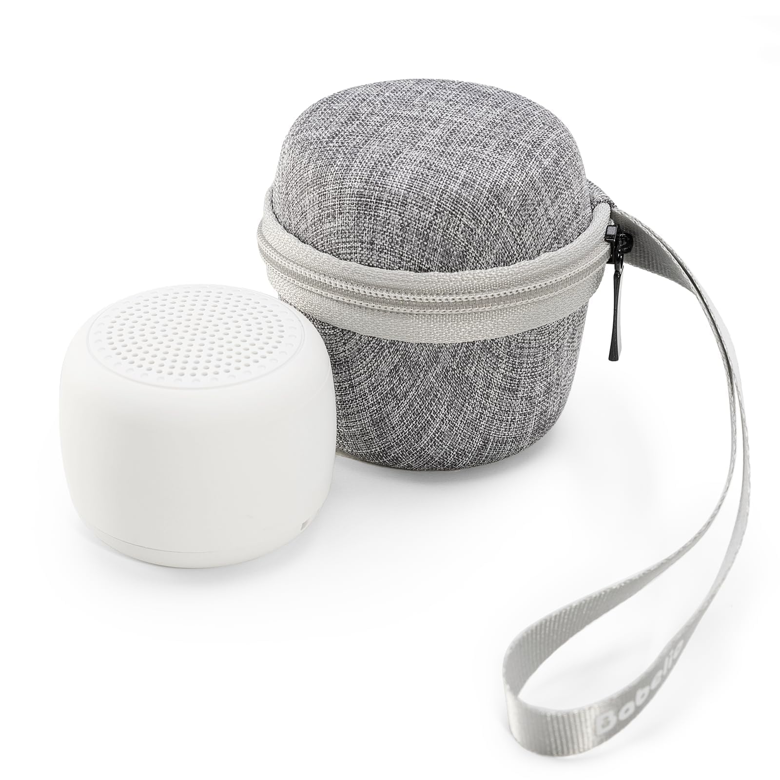 Babelio machine bruit blanc portable gris, pratique en déplacement.
