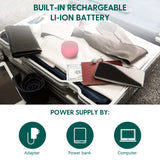 Babelio portable et rechargeable via connecteur USB-C pour voyages.