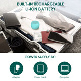 Rechargeable USB-C, prêt pour les voyages et les déplacements.