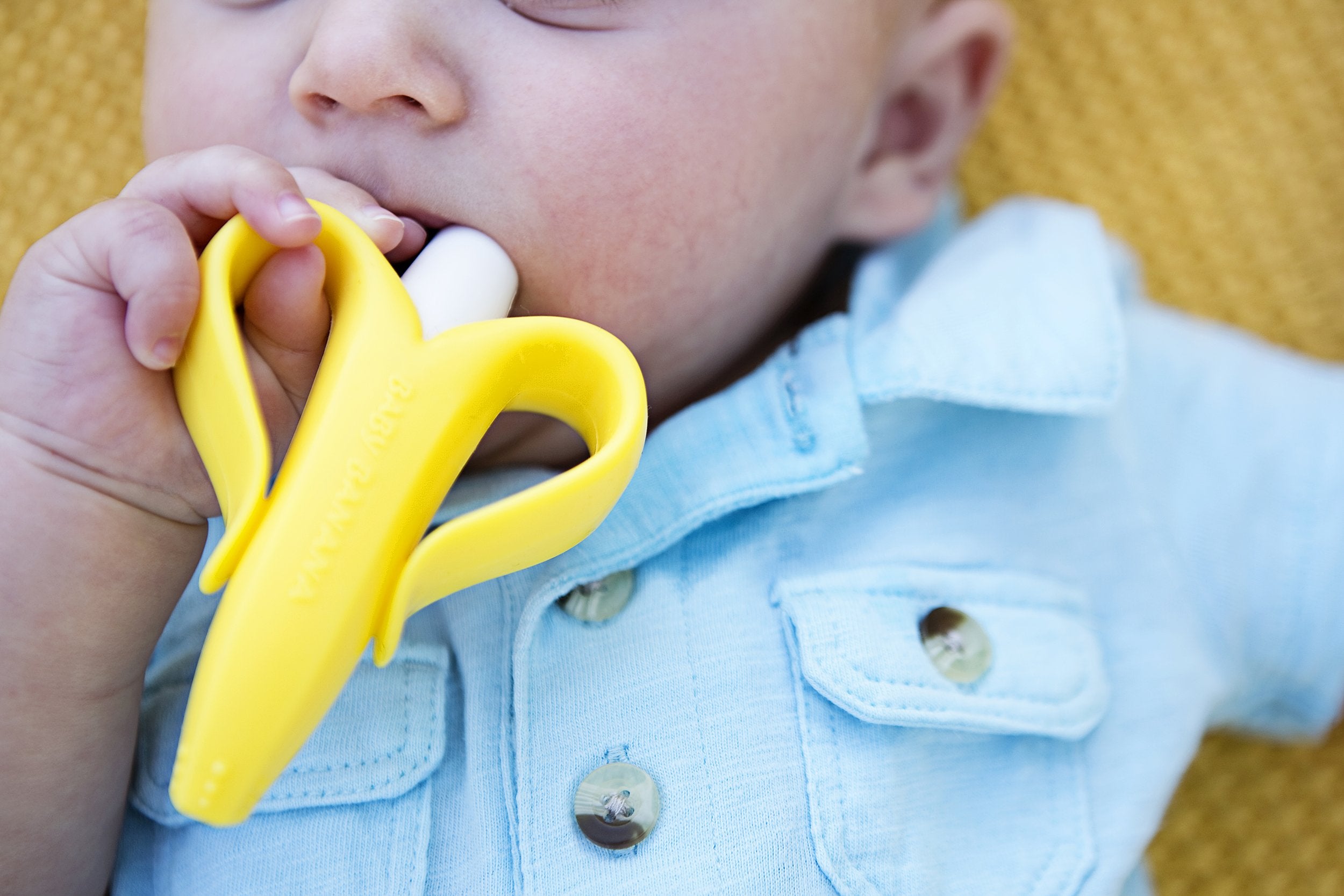 Baby Banana brosse banane originale gencives douces massage apaisant