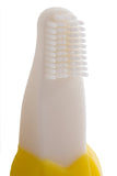 Brosse Baby Banana en silicone alimentaire doux, plus confortable.