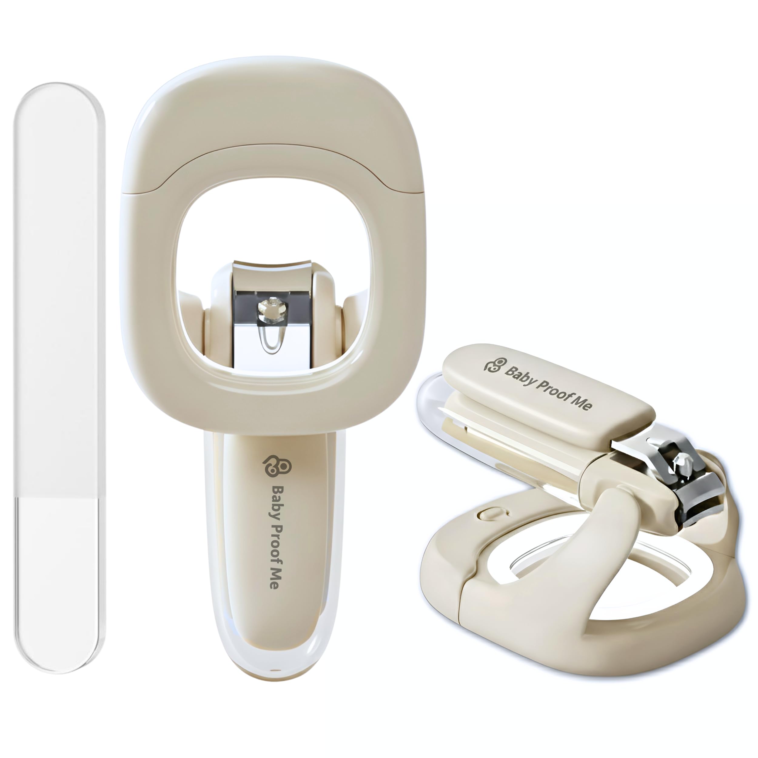 Baby Proof Me coupe-ongles bébé LED pour des coupes nettes et sécurisées.