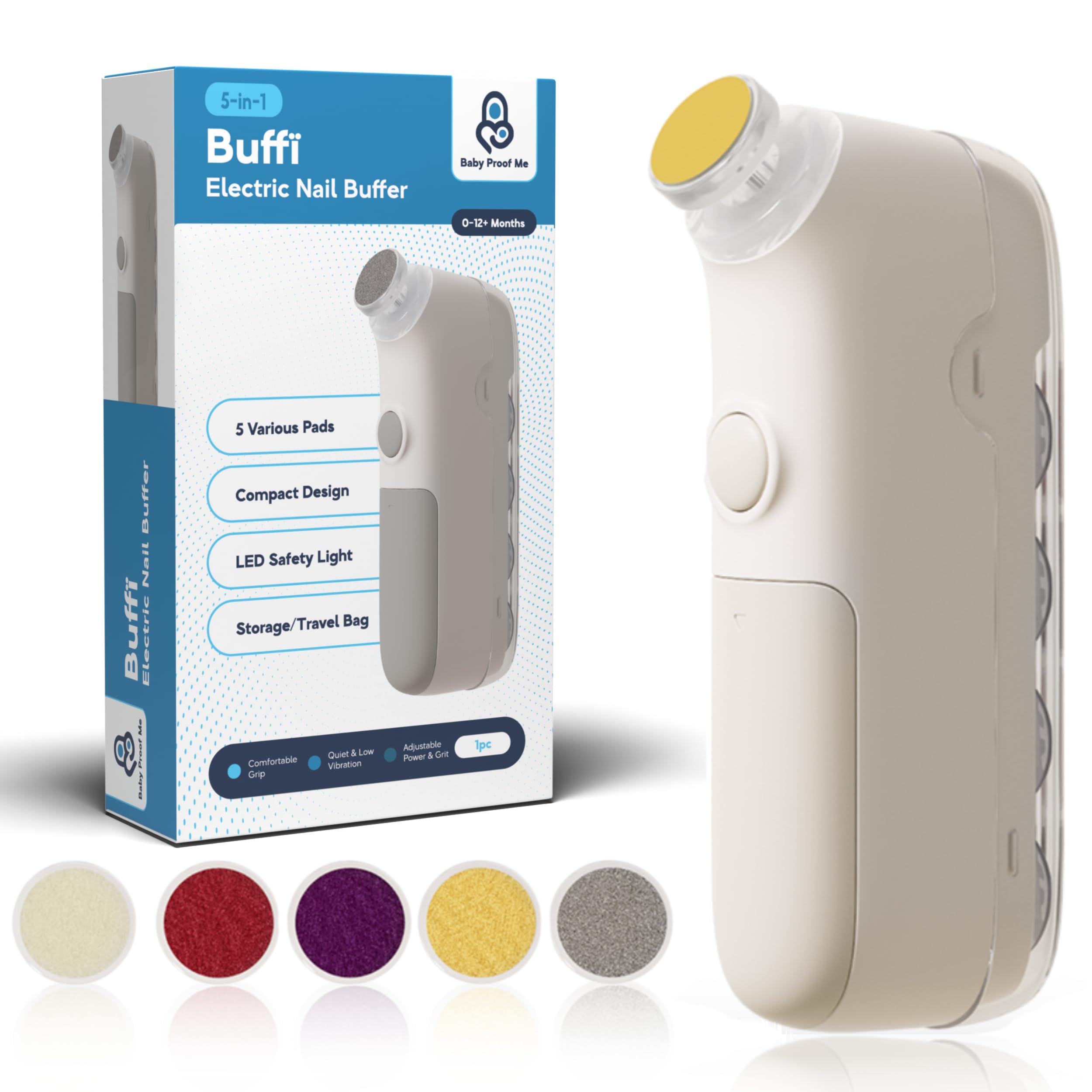 Baby Proof Me kit ongles bébé dans son étui de rangement pratique.