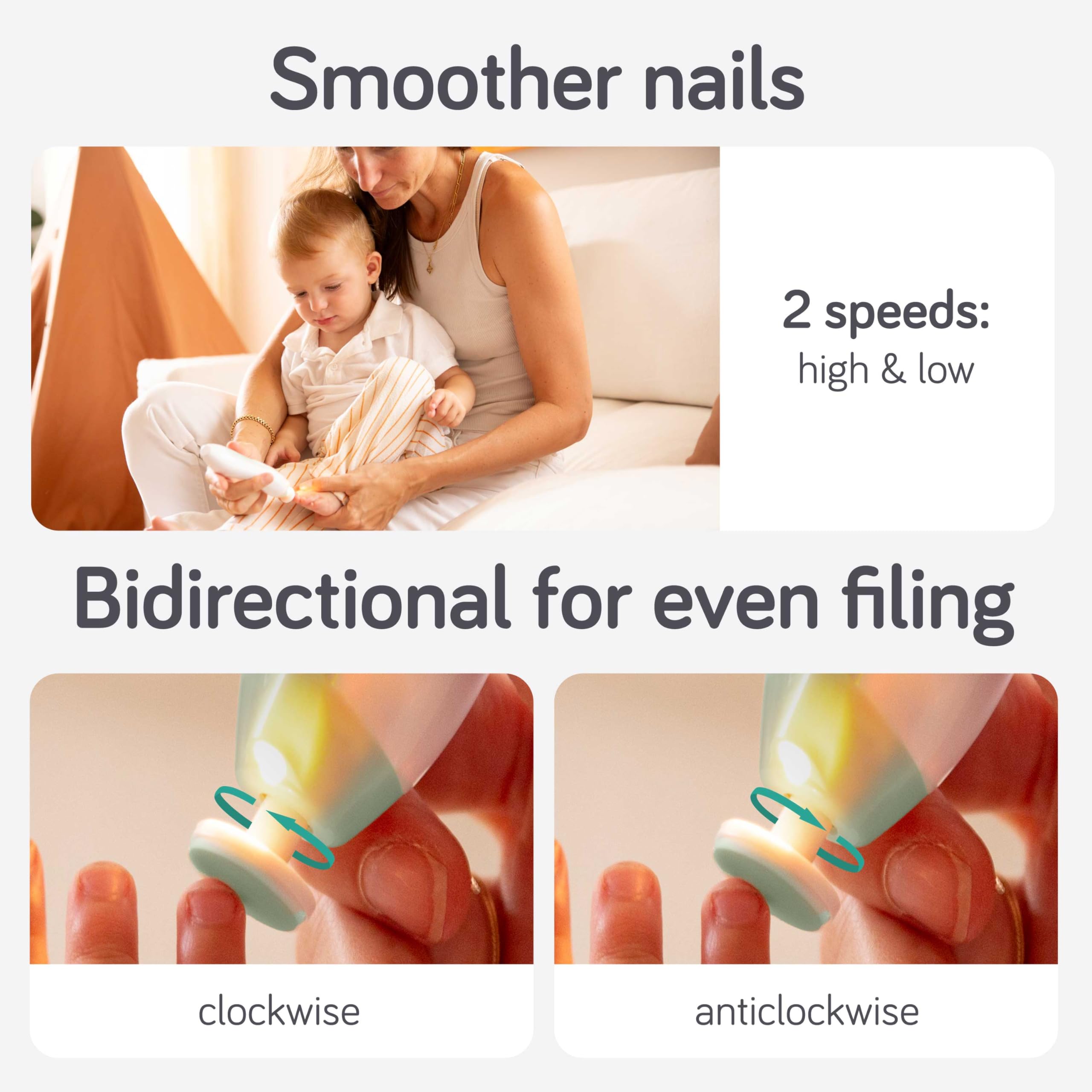 Arrêt sécurité automatique Baby Uma évite les sur-limages.