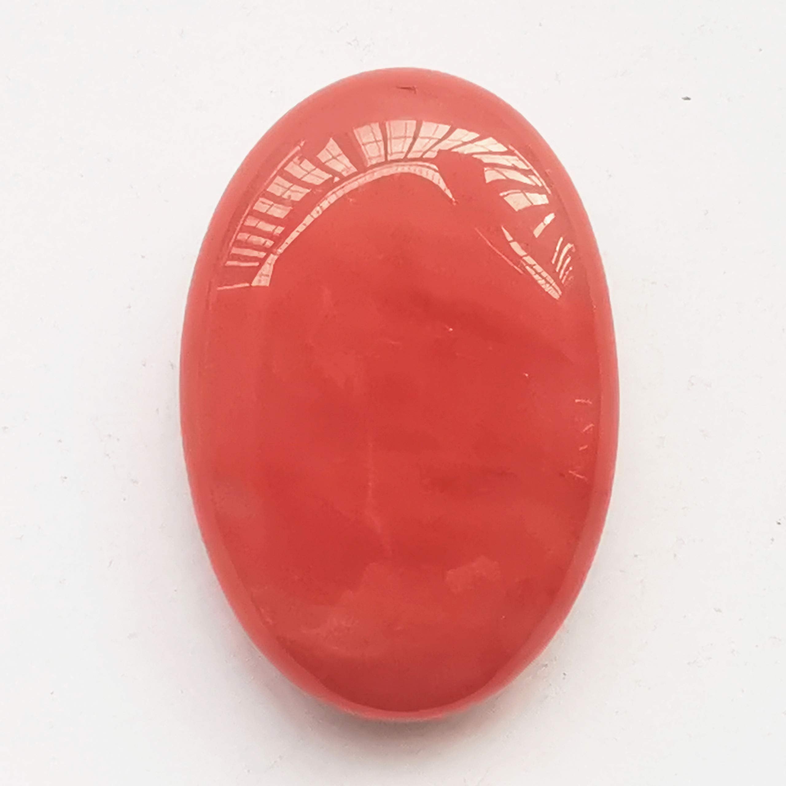 Bacatgem pierre quartz cerise ovale en paume pour relaxation et méditation