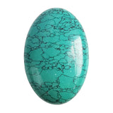 Bacatgem howlite verte synthétique, vue en face, favorise relaxation et méditation.