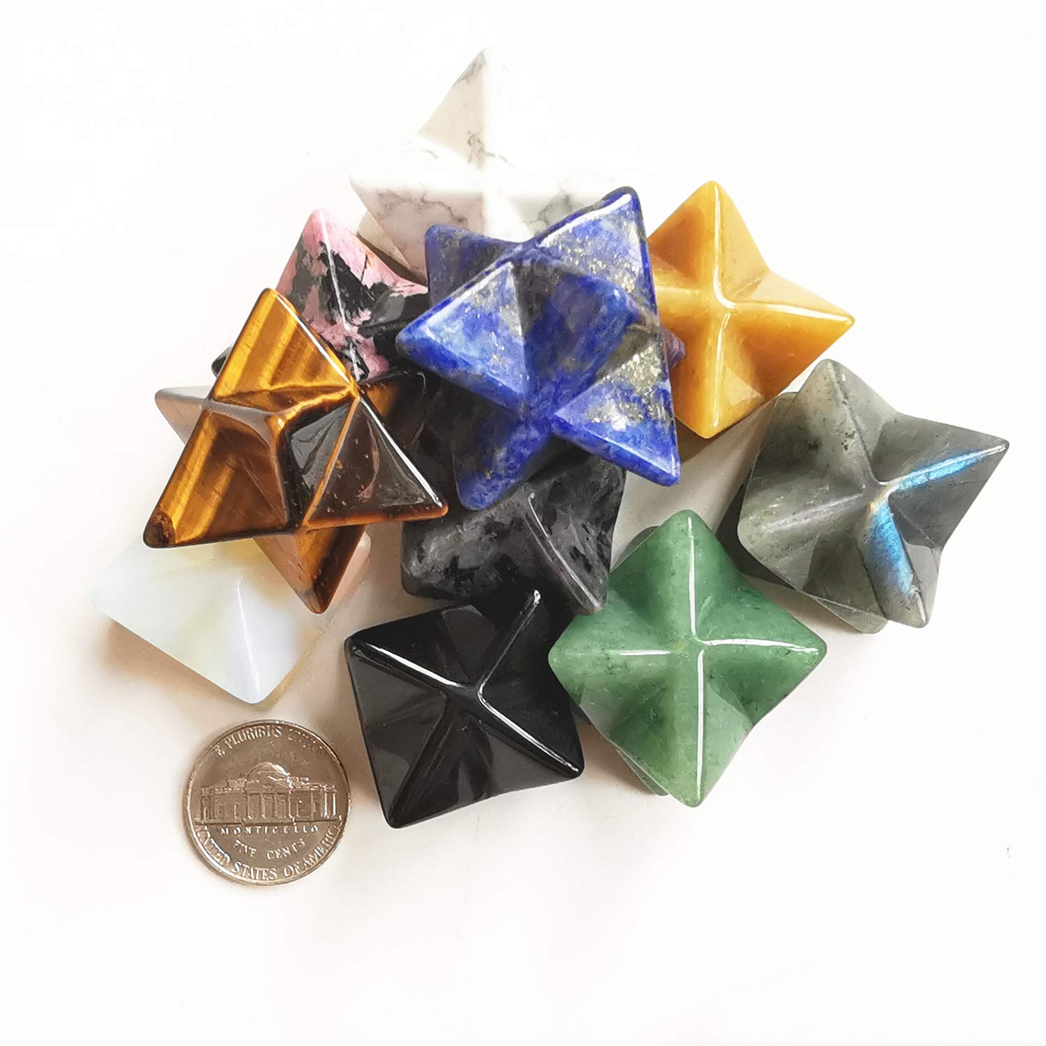 Bacatgem Paquet cadeau color-aleatoire, étoile hexagonale prête à enrichir la décoration et l'ambiance.