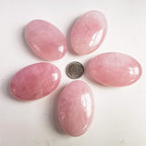 Bacatgem quartz rose pierre ovale, harmonie et énergie pour pratiques quotidiennes