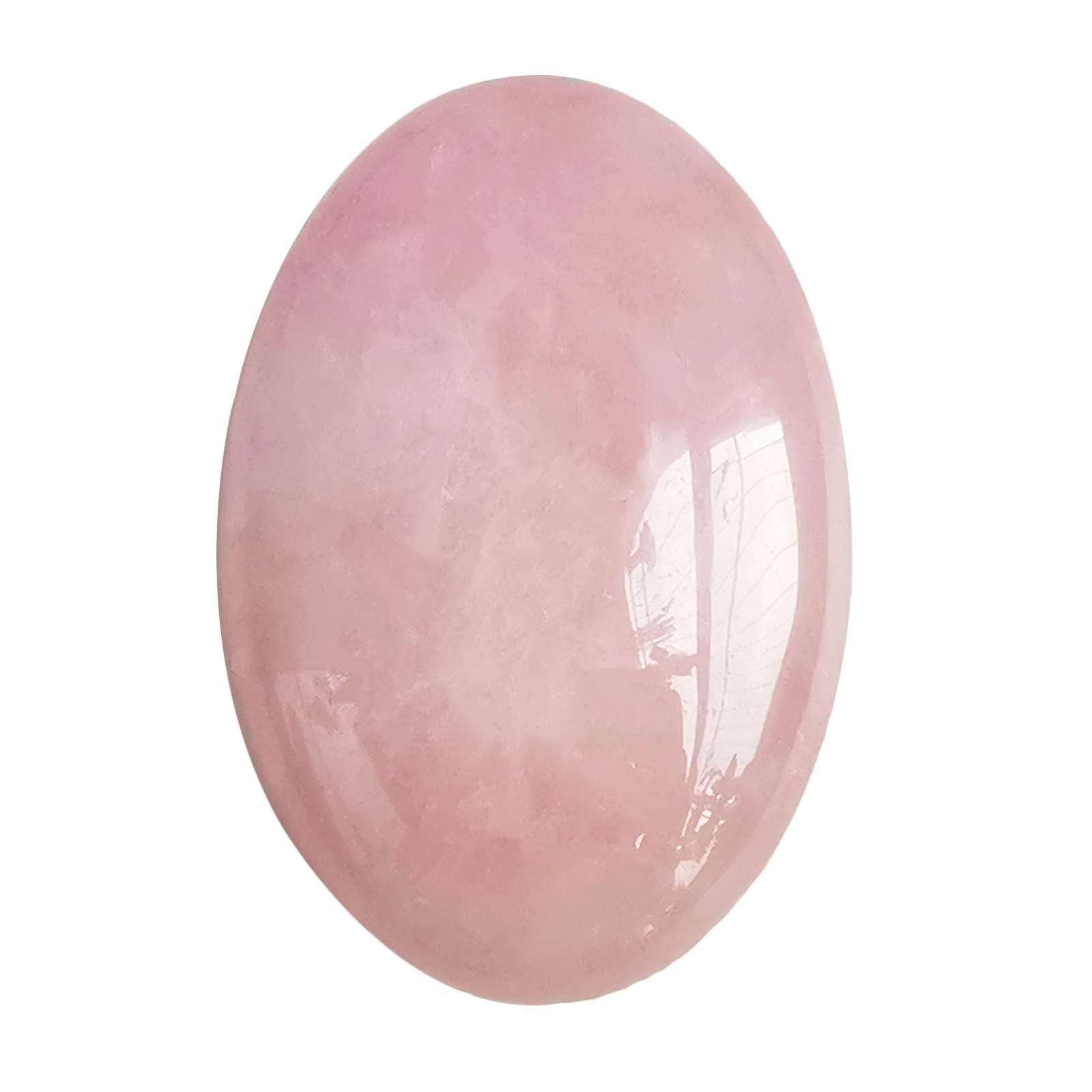 Bacatgem quartz rose pierre ovale paume, sensation tactile apaisante et rituel zen