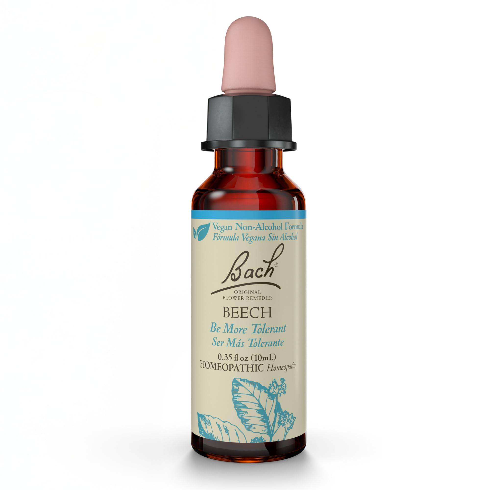 Bach Beech – bouteille avec pipette, solution naturelle pour la tolérance.