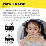 Flacons Rescue Remedy Kids, images montrant les essences florales utilisées par Bach.