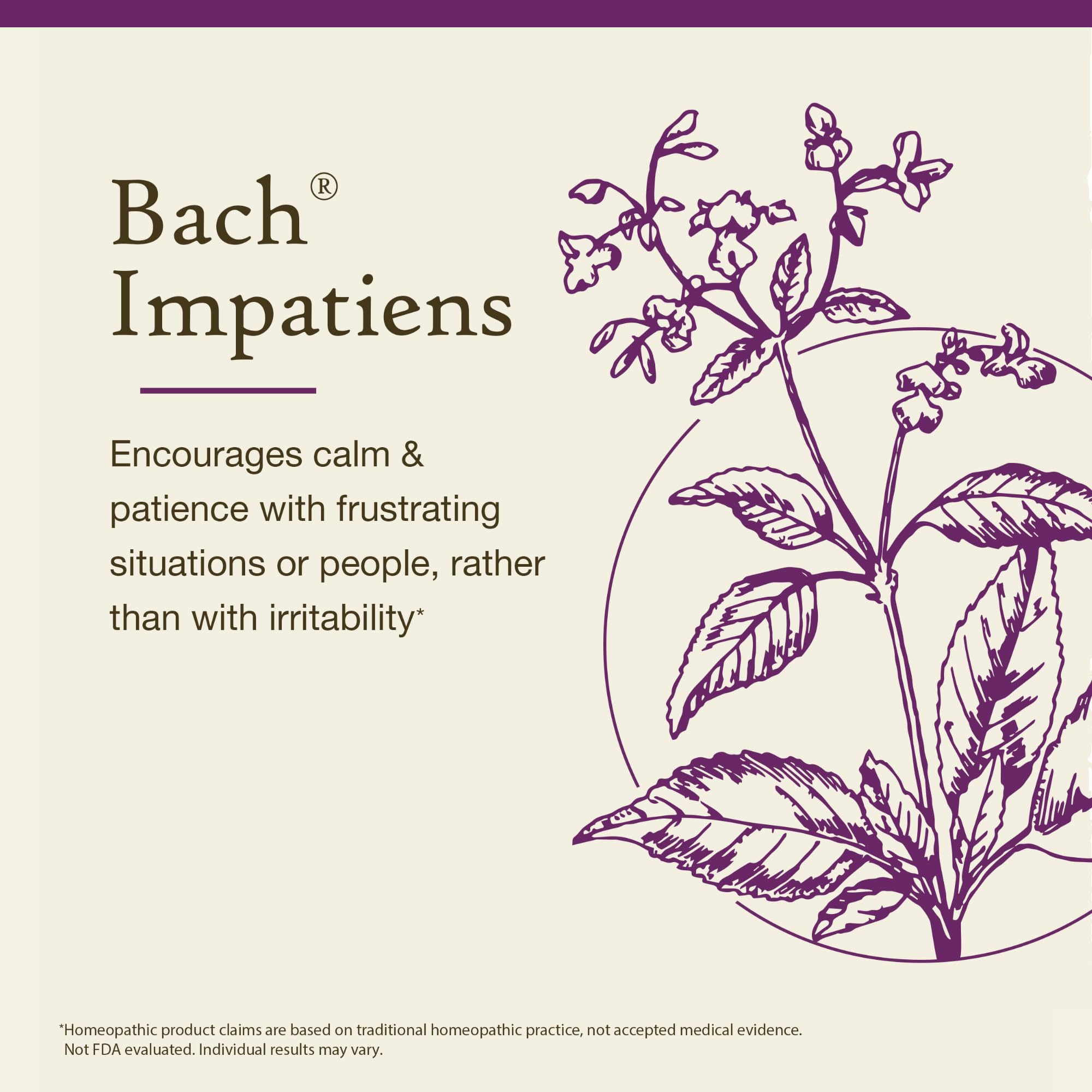 Impatiens Bach: flacon 20 ml utile pour la gestion du stress