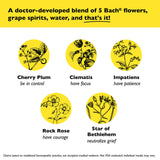 Fleurs originales du jardin britannique utilisées dans Bach Rescue Remedy.
