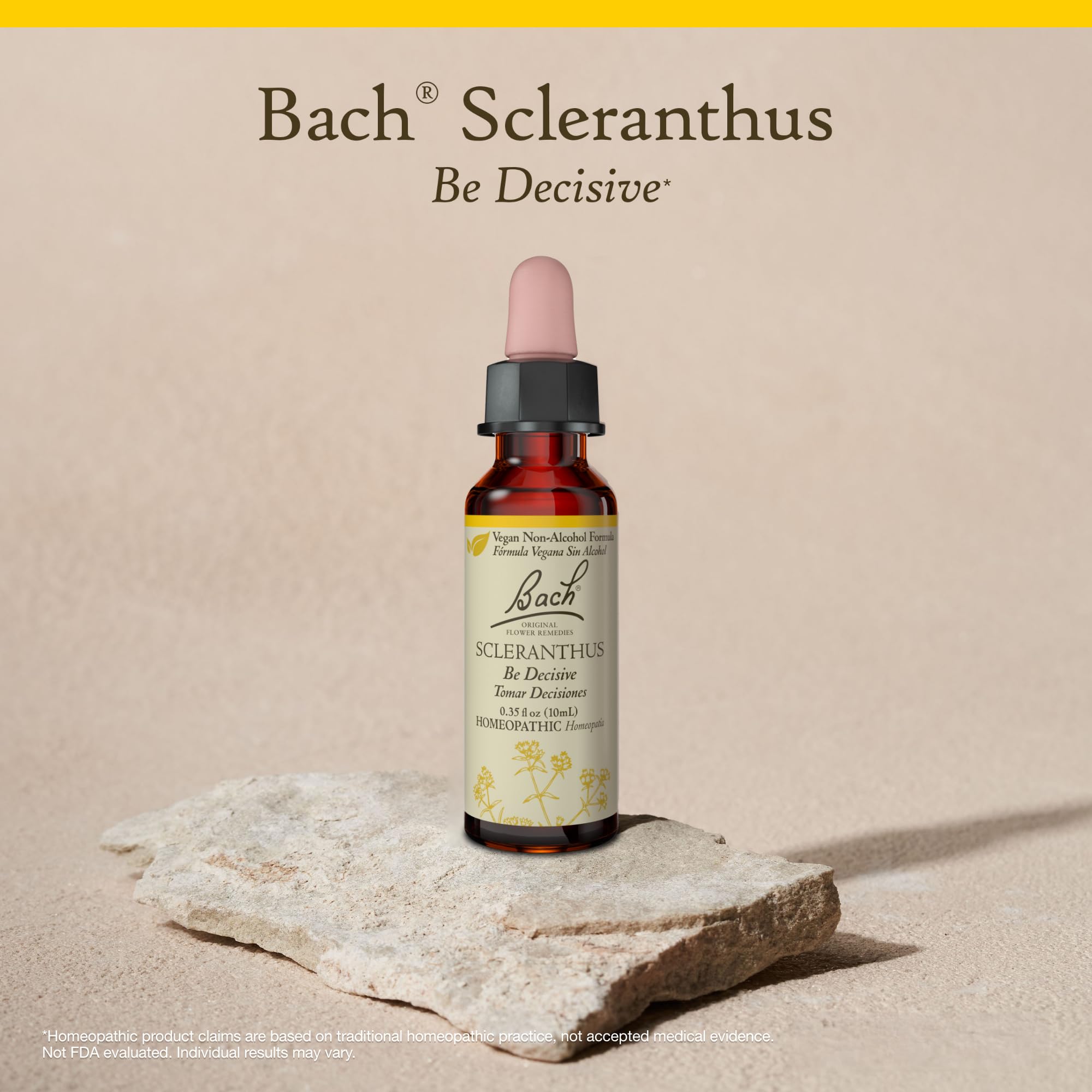 Bach Fleurs Scleranthus usage quotidien sans gluten et sans sucre.
