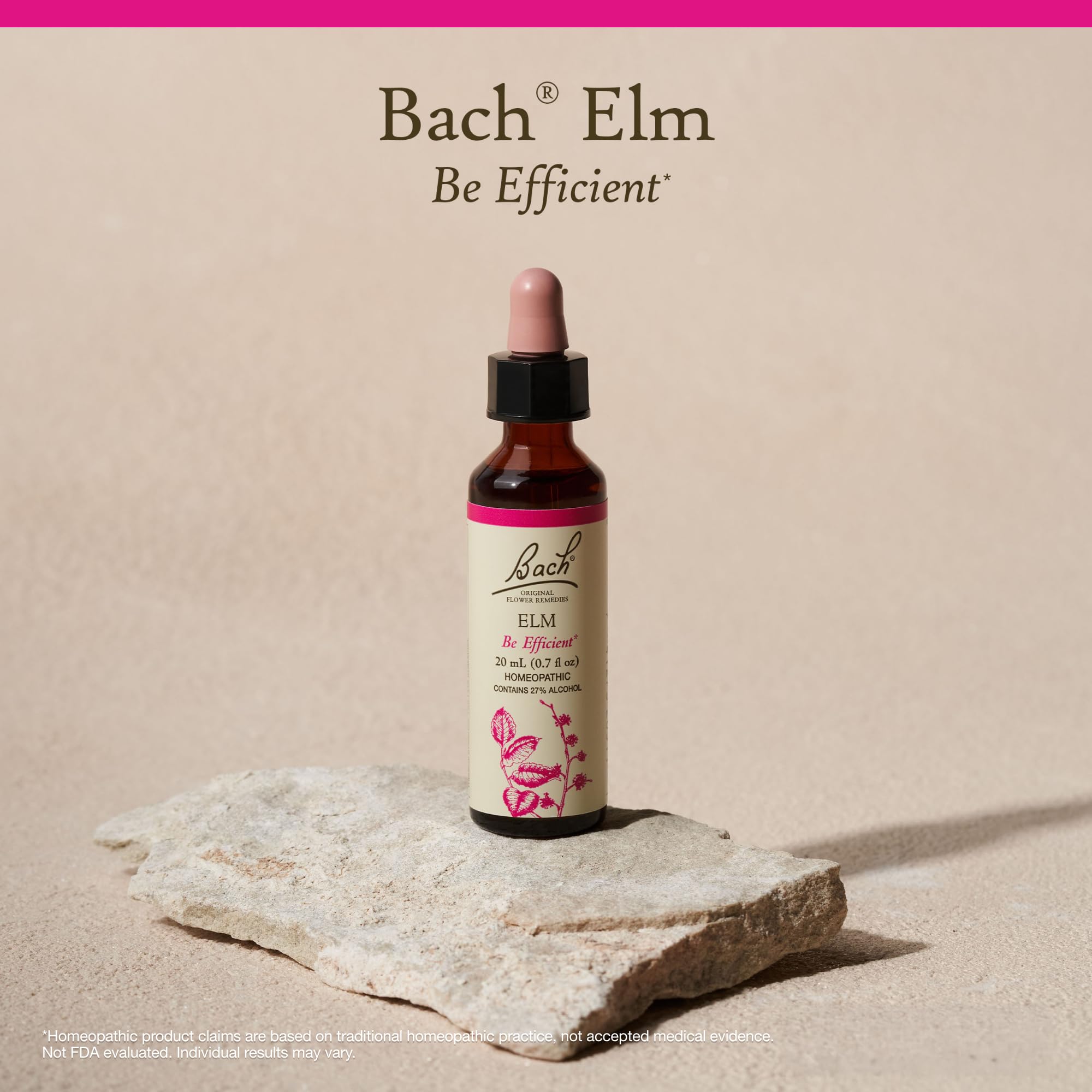 Bach Elm: dilution 5x HPUS, vegan et sans gluten.