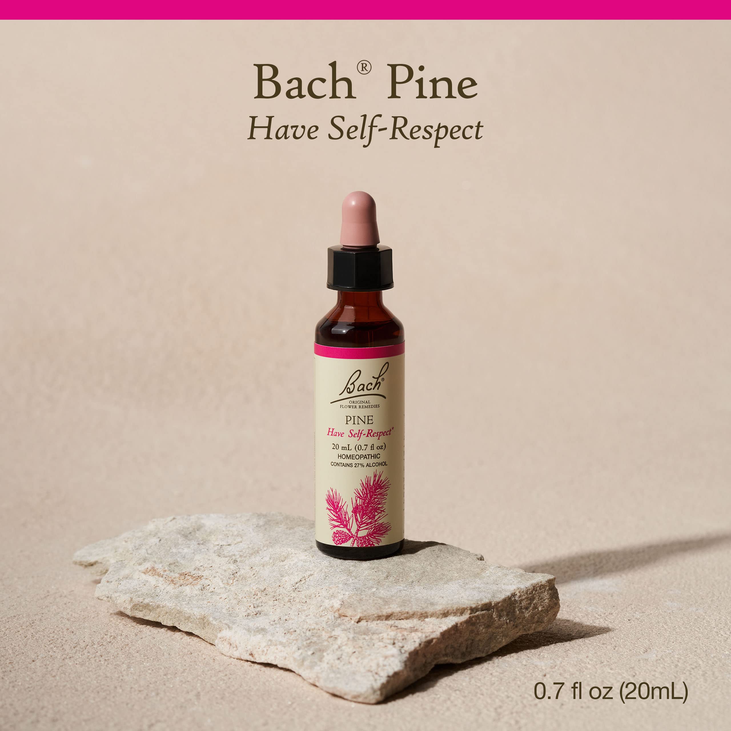 Pine Bach: gouttes sous la langue pour favoriser l'acceptation de soi.