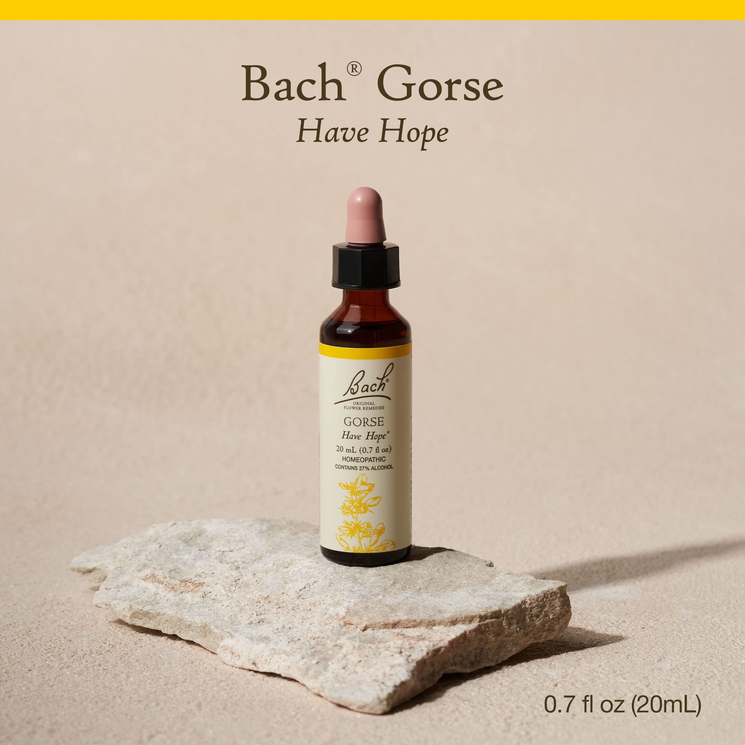 Gouttes Ajonc Bach sous la langue, utilisation rapide et discrète.