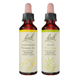 Bach Flower Remedies Olive: bouteille 20 ml, revitalise l'énergie mentale et la concentration.