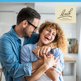 Bach Fleurs Chicorée, étiquette indiquant option végane et sans gluten pour une option adaptée.