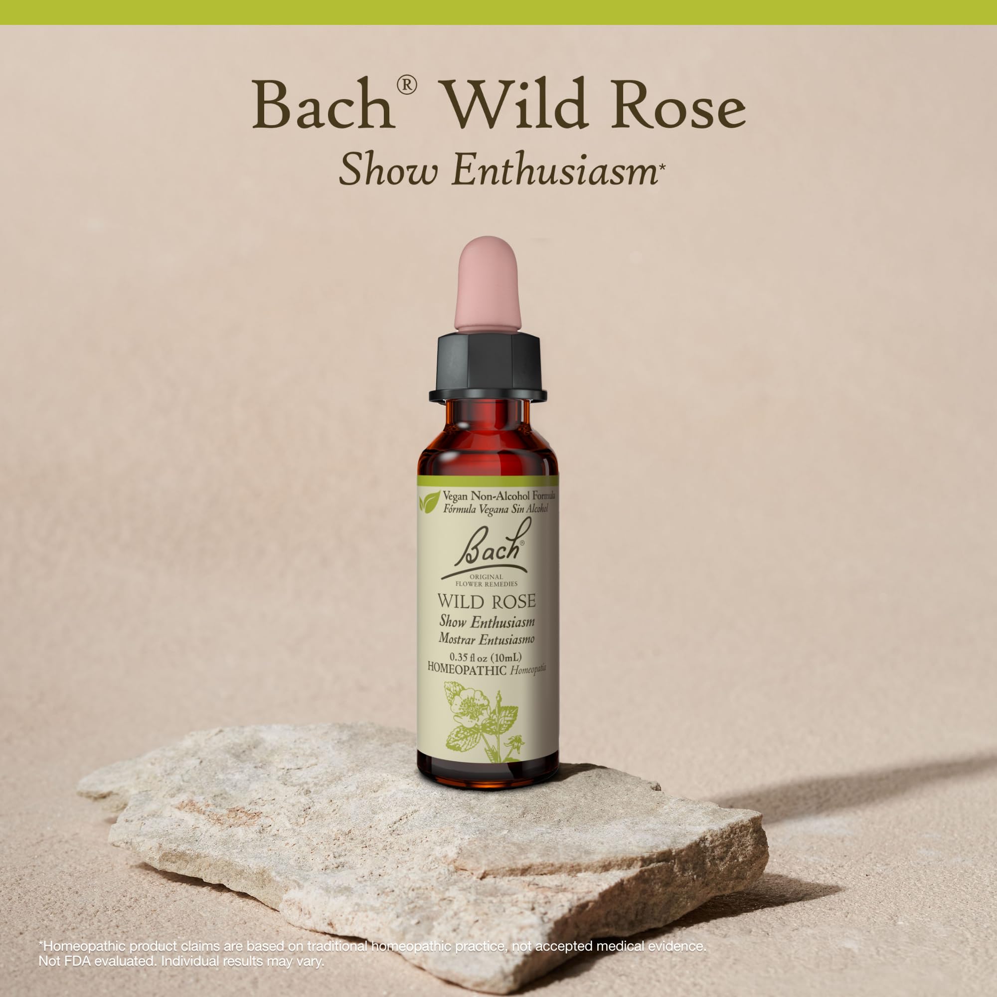 Bach Rose sauvage sans alcool, simple rituel quotidien pour retrouver l’enthousiasme.