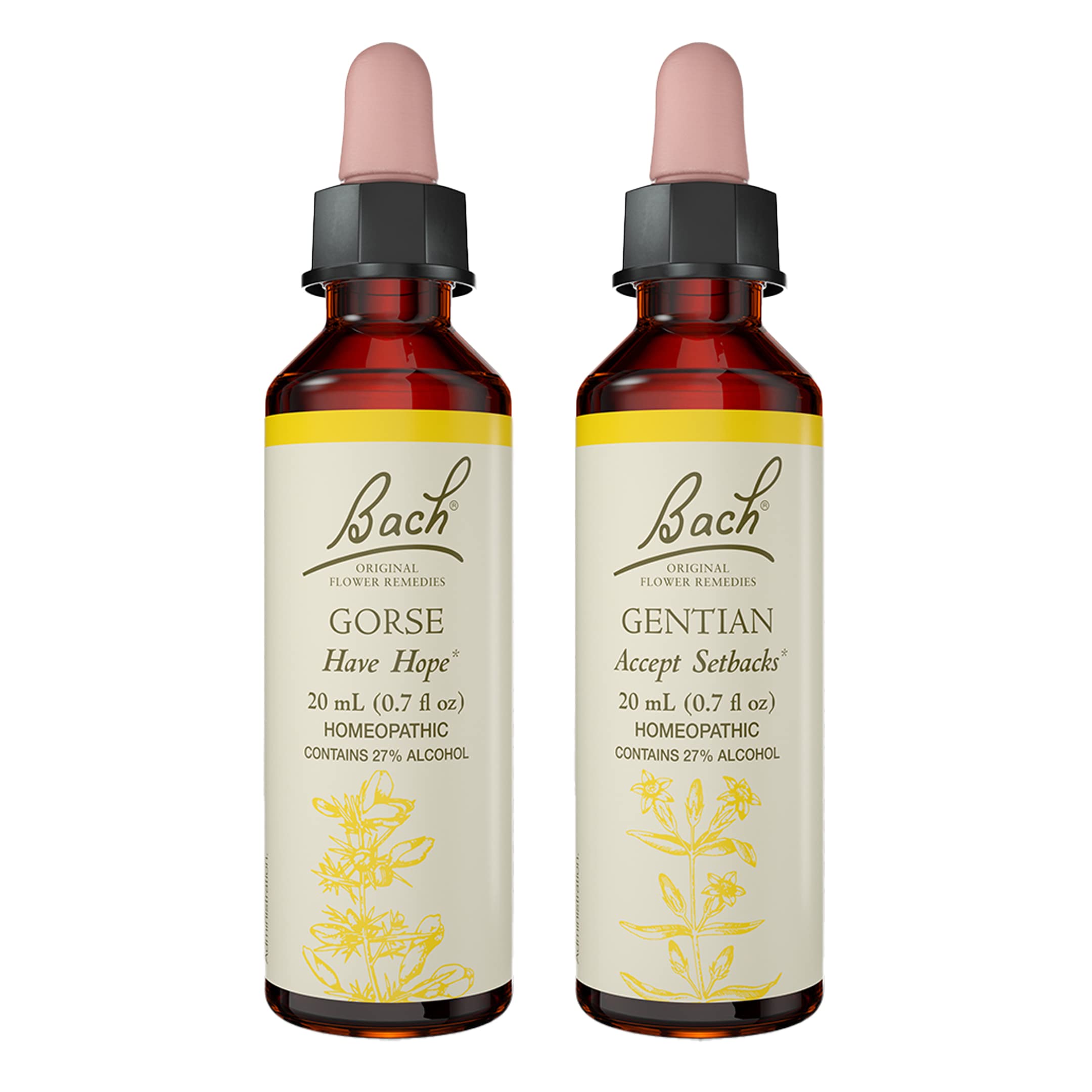 Bach Remèdes Floraux Original, pack 2 x 20 ml, pour l’optimisme quotidien.