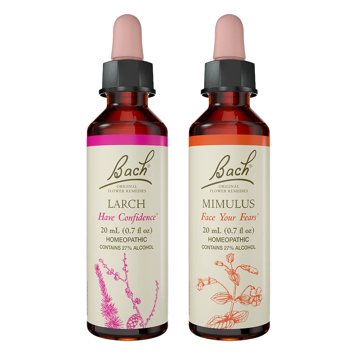 Bach Remèdes Floraux Originaux – bouteille goutte-à-goutte 20 ml, bien-être émotionnel quotidien.