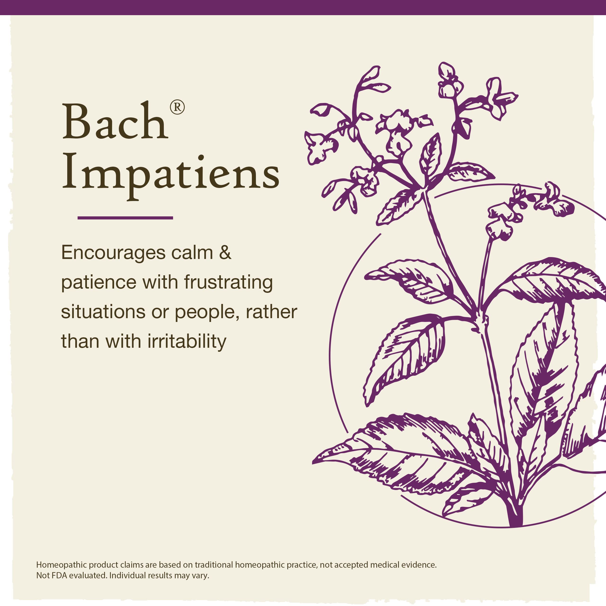 Utilisation quotidienne d’Impatiens Bach pour mieux gérer retards et frustrations.