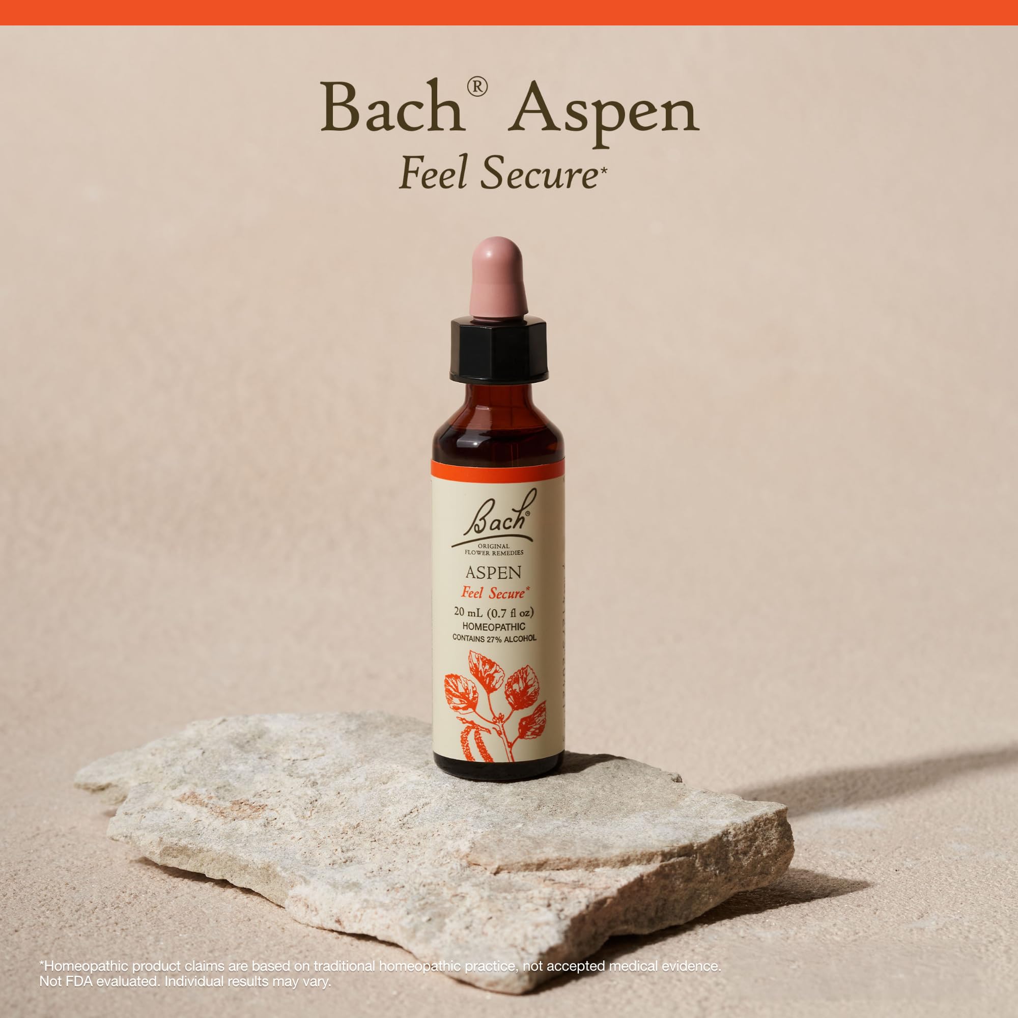 Bach Aspen: flacon compact et végan sans sucre ni gluten.