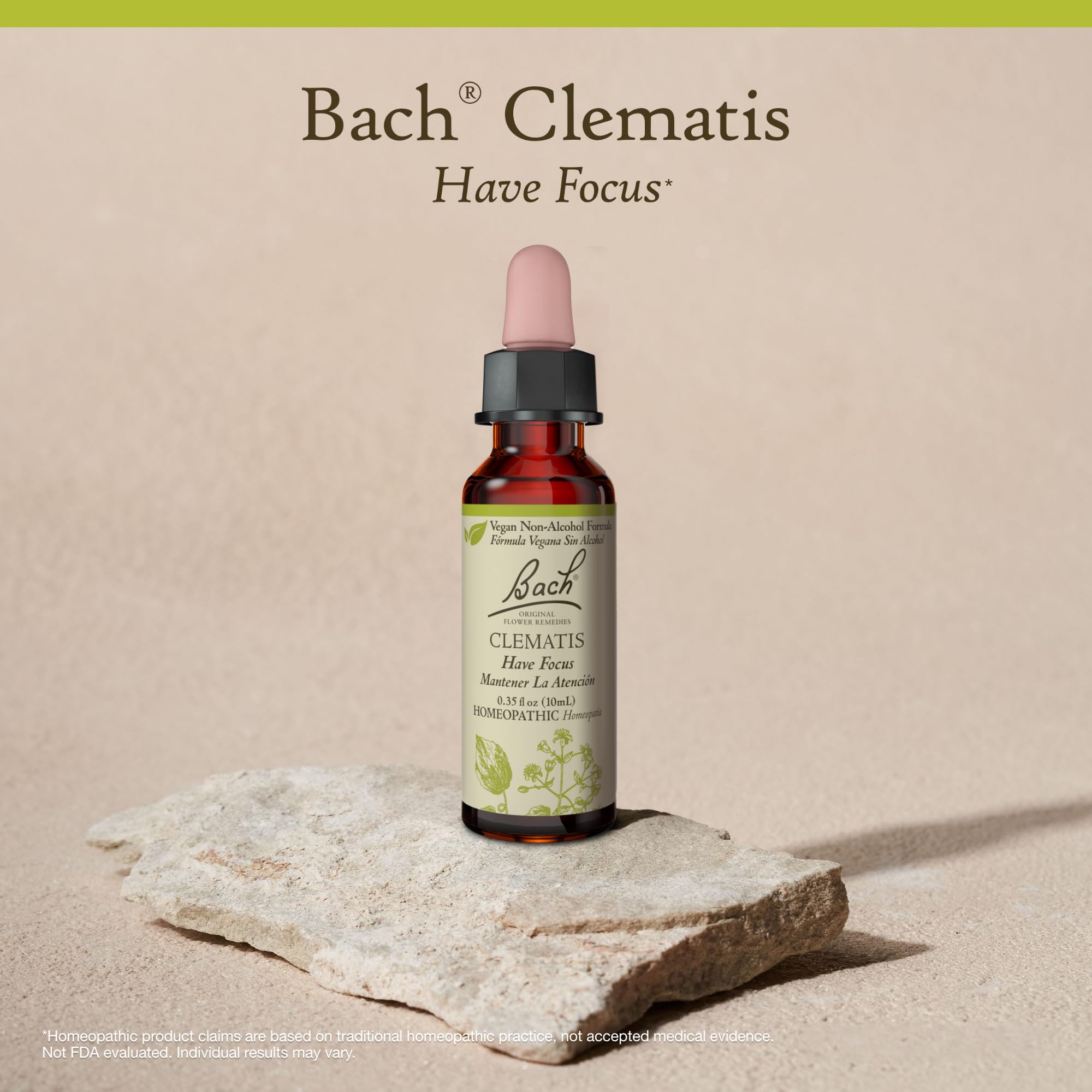 Clematis Bach – flacon pratique pour routine de concentration
