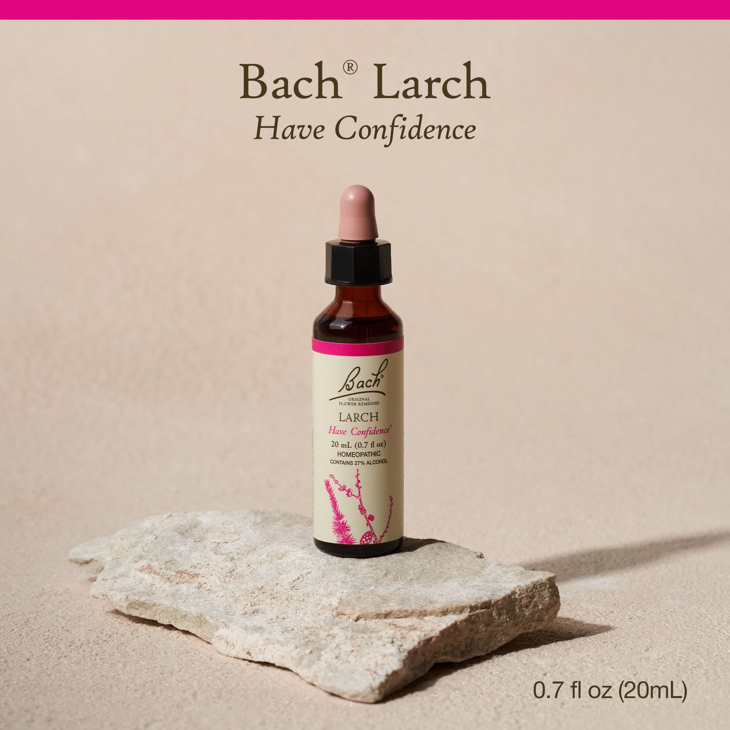 Gouttes sous-langue Bach Larch, prise pratique pour soutenir l estime de soi.
