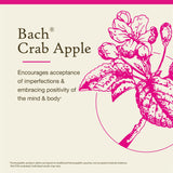 Bach Crab Apple en frasco, enfoque suave para aceptar imperfecciones