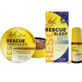 Pastilles Rescue de Bach, saveur orange et fleur de sureau, bénéfice potentiel contre le stress.