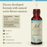 Bach Rock Water – emballage compact, formule sans alcool, pratique en routine émotionnelle.