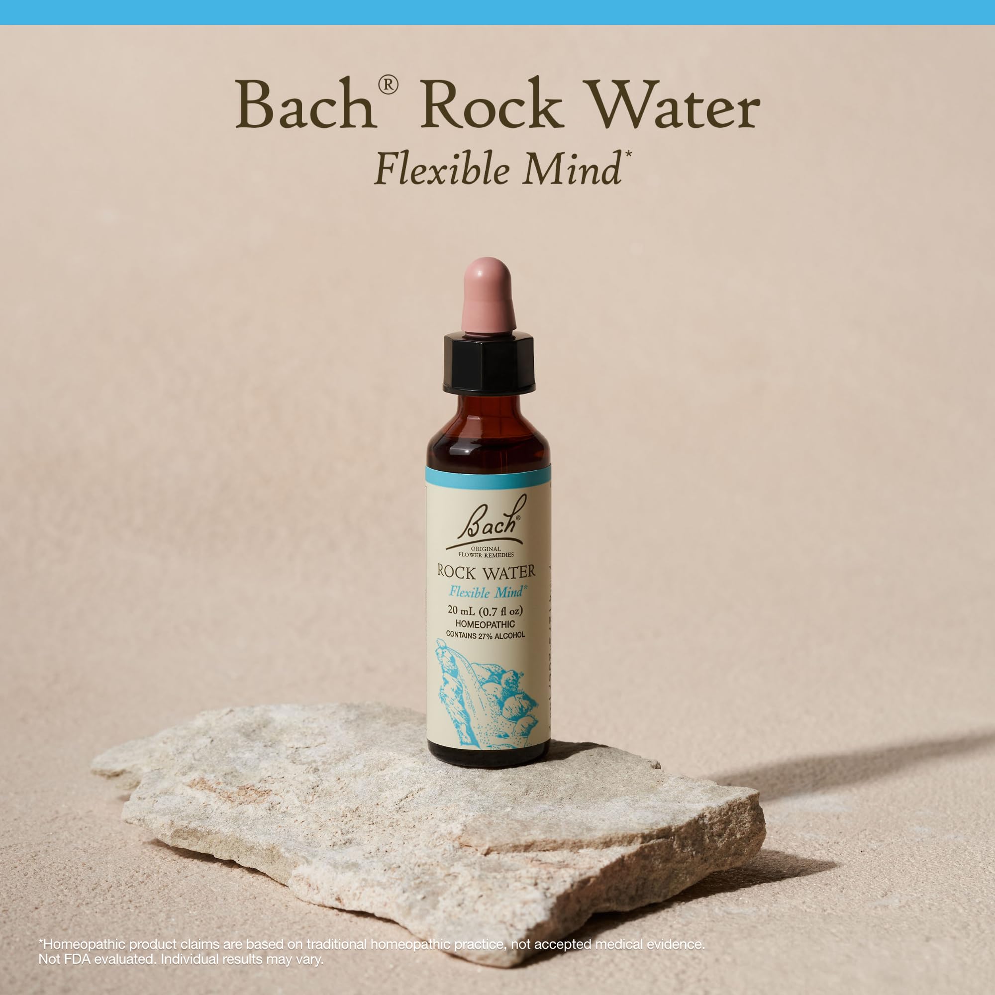 Rock Water, essences florales naturelles, formules véganes.