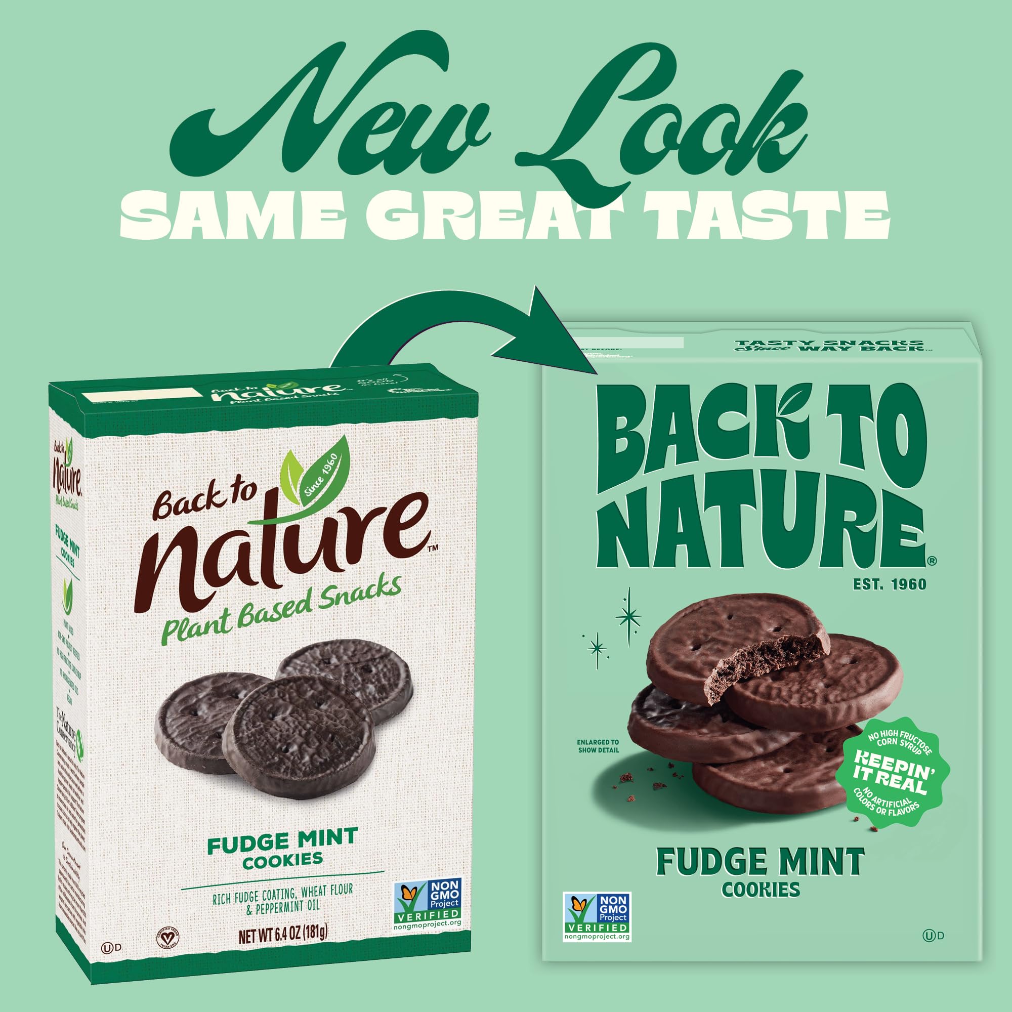 Back to Nature biscuits menthe fudge: pratique comme collation à emporter.