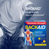 Backaid Max emballage et étiquettes, instructions faciles à suivre.